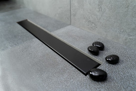 Желоб водосточный Pestan Confluo Frameless Line 850 мм черный матовый 13701322