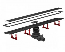 Жолоб водостічний Pestan Confluo Primo Compact Line 550 мм чорний матовий 13702523