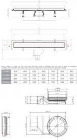 Желоб водосточный Pestan Confluo Primo Compact Line 850 мм черный матовый 13702526