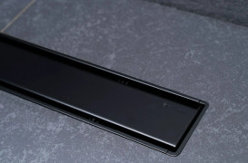 Жолоб водостічний Pestan Confluo Primo Compact Line 950 мм чорний матовий 13702527