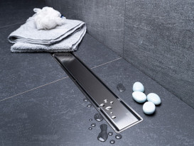 Жолоб водостічний Pestan Confluo Primo Compact Line 550 мм хром матовий 13702509