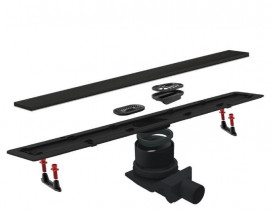 Желоб водосточный Pestan Confluo Frameless Line 650 мм черный матовый 13701320