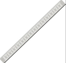 Желоб водосточный Styron с решеткой Domino 600 мм нержавеющая сталь STY-Do-60