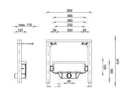 Жолоб водостічний Styron із решіткою Klassic нержавіюча сталь матова STY-F2KM