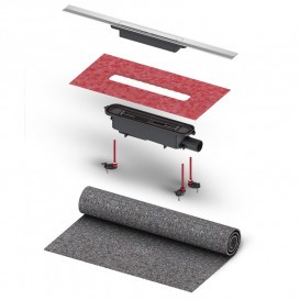 Жолоб водостічний TECE TECEdrainprofile 1600 мм нержавіюча сталь матова 671600