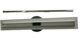 Жолоб водостічний VBI Fort Slim з решіткою 60 см нержавіюча сталь хром VBI-060206CH