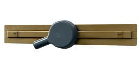 Желоб водосточный VBI Fort Slim с решеткой 70 см нержавеющая сталь золото VBI-060207GL