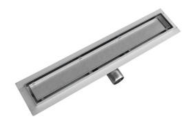 Желоб водосточный VBI Kent 2 в 1 с решеткой 80 см нержавеющая сталь хром VBI-060308CH