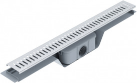 Желоб водосточный Volle 60 см с решеткой линия нержавеющая сталь 90-22-604