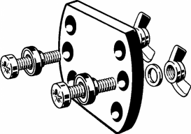 Звукоізолююче кріплення для водорозеткі Viega 2141.7 метал/пластик 684198