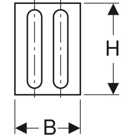 Звукоізоляційна плита для монтажного кронштейна Geberit GIS 461.014.00.1