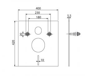 Звукоізоляційна плита з приладдям AlcaPlast M930