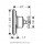 Hansgrohe Axor Montreux Trio/Quattro Переключатель 16830000