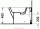 Биде напольное Duravit коллекция 2nd floor 57х37х40 с переливом 0136100000