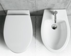 Унітаз підлоговий приставний Simas Spazio LFT 20 + Кріплення F88 ​​LFT + Сидіння LFT 004