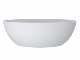 Ванна из искусственного камня Miraggio Madonna 180х80 см Miramarble белый матовый 0000740