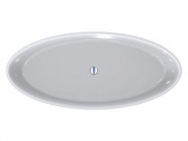 Ванна из искусственного камня Miraggio Madonna 180х80 см Miramarble белый матовый 0000740