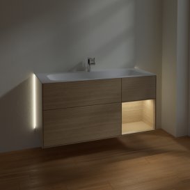 Тумба під раковину Villeroy & Boch Finion 119,6х49,8 см з підсвічуванням ДСП шпон дуба G070PCPC