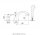 Змішувач одинважільний на борт ванни з душем Bugnatese колекція Lem золото LEMDO1950