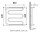 Водяний полотенцесушитель Laris колекція Фокстрот-Арка П М-подібний 800х630х105 хром 71207455