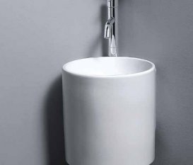Раковина для ванной подвесная AeT коллекция Idea Cylinder белая L315