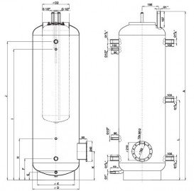 Аккумулирующий бак с внутренним резервуаром Drazice NADO 500 v1 - 300 вертикальный 300 л 121380371