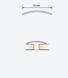 Алюмінієвий поріг з клеєм Salag Stratus S06 0.91 м дуб натуральний S06104