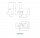 Бачок для підлогового унітазу Sanitana Glam з системою подвійного змиву білий GLTC4
