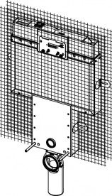 Бачок Tece TECEbox с металлическим каркасом и звукоизоляцией для напольного унитаза 9370009