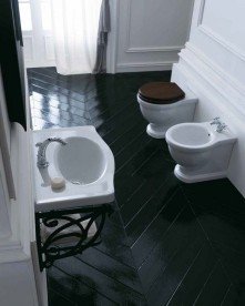 Биде Galassia Ethos напольное с отверстием под смеситель с переливом белый 8438M