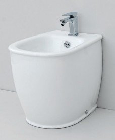 Біде підлогове ArtCeram Azuley 37х52,5 см білий матовий AZB002 05; 00