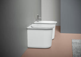 Биде напольное ArtCeram Chic 38х53 см керамика белый CHB002 01;00
