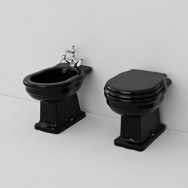 Біде підлогове Artceram Hermitage 36х56 см чорний глянсовий HEB002 03; 00