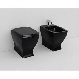 Биде напольное ArtCeram Jazz 36х54 см керамика черный матовый JZB002 17;00