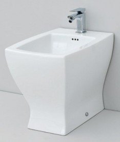 Биде напольное Artceram JAZZ 36х54 см санфарфор белый матовый JZB002 05;00