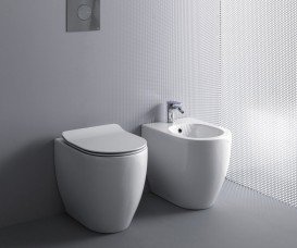 Біде підлогове Axa Glomp 36,5х51 см кераміка білий глянцевий 0202201