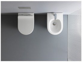 Біде підлогове Axa Glomp 36,5х51 см кераміка білий глянцевий 0202201