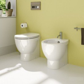 Біде підлогове Catalano New Light 50х37 см з одним отвором під змішувач кераміка білий 1BILI00