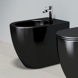 Биде напольное Catalano Sfera 35х52 см керамика чёрный глянцевый 1BIC52NE