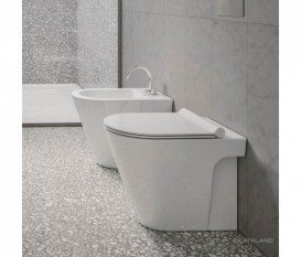 Биде напольное Catalano Zero 55х35 см 1 отверстие под смеситель цвет белый 1BI5500