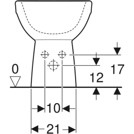 Біде для підлоги Geberit Selnova 35х53 см сантехнічний фарфор білий 500.289.01.7