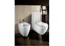 Биде напольное Hatria Fusion 54х35,5 см керамика белый 00Y0U601