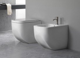 Біде підлогове Hatria Next 36х56 см санфарфор білий Y3AU01