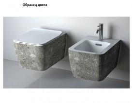 Біде підлогове Hidra Faster Kiub 36,5х54 см санфаянс сірий мармур KI14 100 ceppo di gre