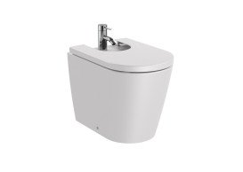 Биде напольное Roca Inspira 37х56 см сантехническая керамика жемчужный A357527630