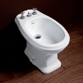 Біде підлогове Simas Arcade 36х57 см фаянс білий AR 833