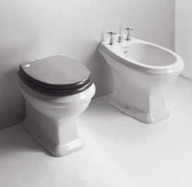 Біде підлогове Simas Arcade 36х57 см фаянс білий AR 833