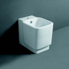 Біде підлогове Simas Flow 35,5х49,5 см фаянс білий FL 62