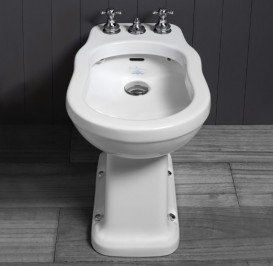 Біде підлогове Simas Londra 34х53 см фаянс білий LO 923