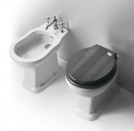 Біде підлогове Simas Londra 34х53 см фаянс білий LO 923